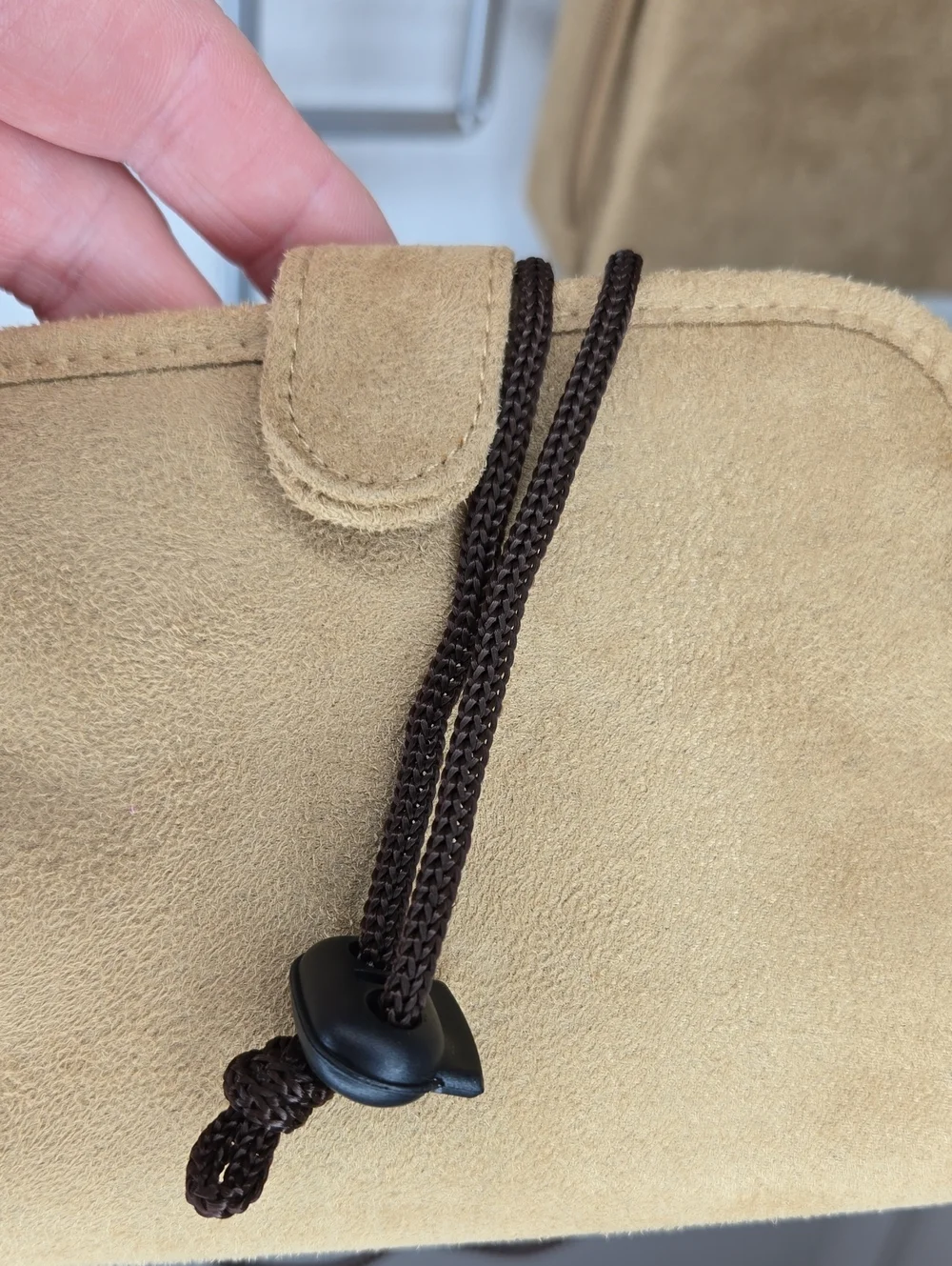 Travelon Multi Fuction Tan Suede Travel Hiking Sightseeing Crossbody Bag NWOT